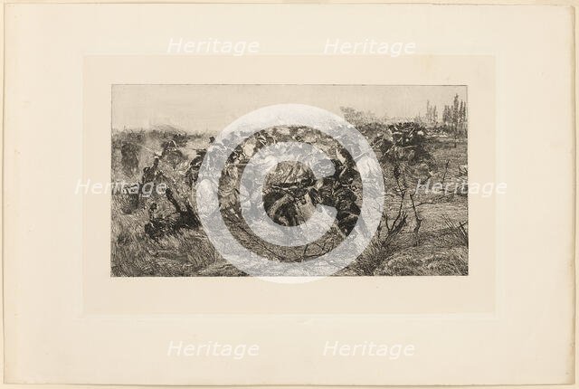 The Cavalry Charge, 1889. Creator: Giovanni Fattori.