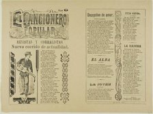 The Popular Songbook, no. 6, n.d. Creator: José Guadalupe Posada.