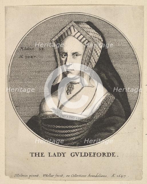 The Lady Guldeforde (Mary, Lady Guildford), 1647. Creator: Wenceslaus Hollar.