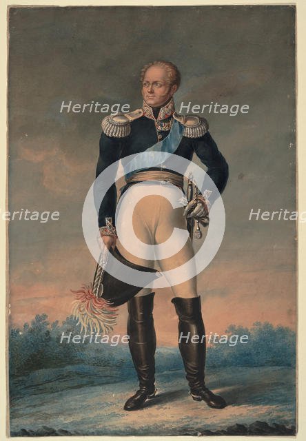 Portrait of Emperor Alexander I (1777-1825), 1819. Artist: Anonymous  