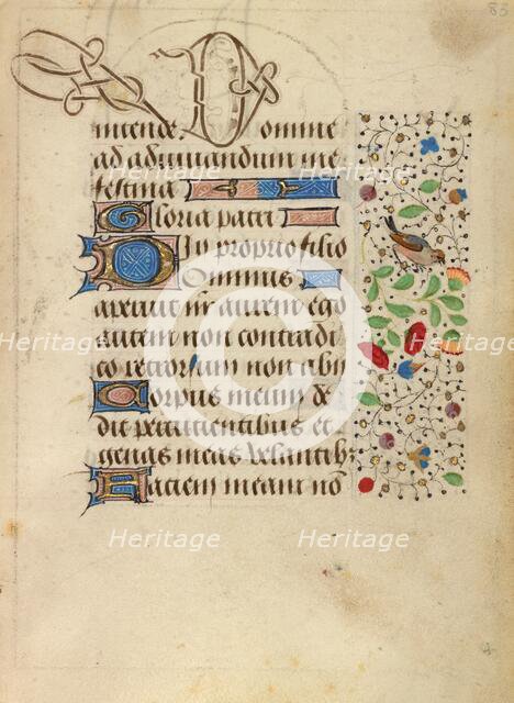 Decorated Text Page; Prayer Book of Charles the Bold, about 1471. Creator: Nicolas Spierinc.