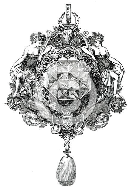 No. 376. - Gold Pendant, attributed to Cellini, 1850. Creator: Unknown.