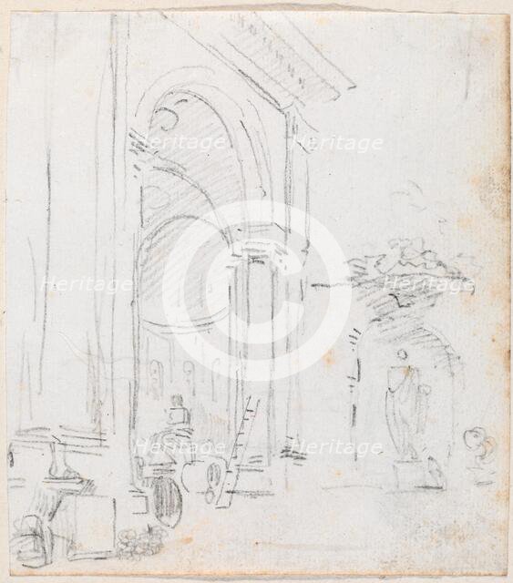 Monumental Arch, probably c. 1754/1765. Creator: Hubert Robert.