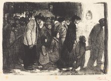 To the True Poor: The Wicked Rich (Aux vrais pauvres: Les mauvais riches), 1894. Creator: Theophile Alexandre Steinlen.