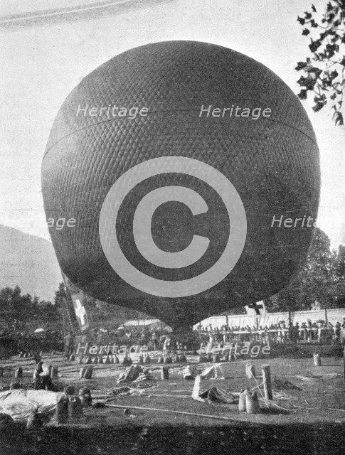 Balloon, 1888. Artist: Unknown