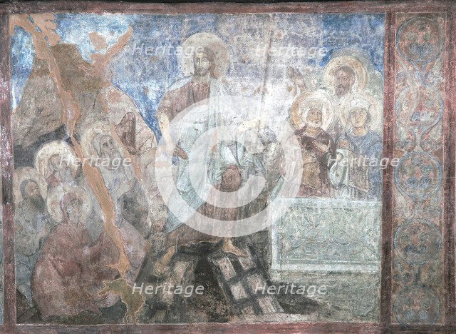 The Descent into Hell. Artist: Ancient Russian frescos  