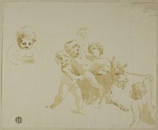 Putti Playing with Goat, n.d. Creator: Anton Maria Zanetti.