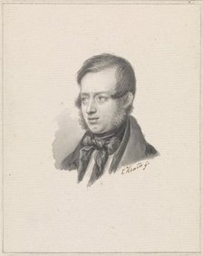 Portrait of Johannes Warnardus Bilders, 1841. Creator: Christiaen Kramm.