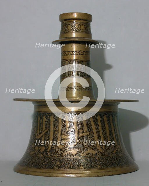 Candlestick, Egypt or Syria, first half 14th century. Creator: Unknown.