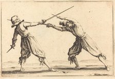 Duel with Swords and Daggers, c. 1617. Creator: Jacques Callot.