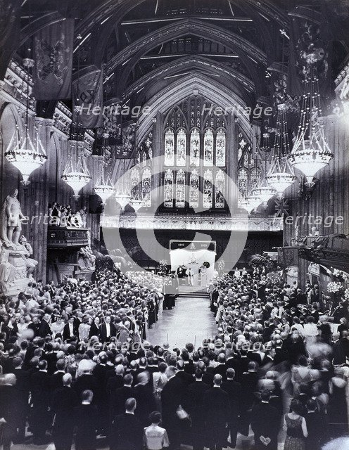 King George V and Queen Mary's Jubilee at the Guildhall, London, 1935. Artist: Anon