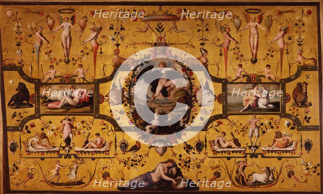 Spalliera with the Loves of Jupiter, 1572. Creator: Allori, Alessandro (1535-1607).