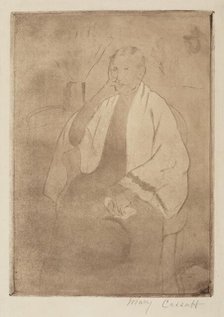 A Portrait of the Artist's Mother, c. 1889-1890. Creator: Mary Cassatt.