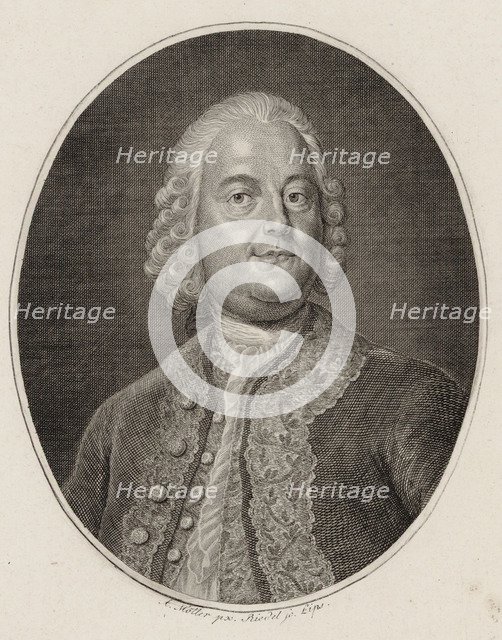 Portrait of the composer and singer Carl Heinrich Graun (1704-1759), 1820.