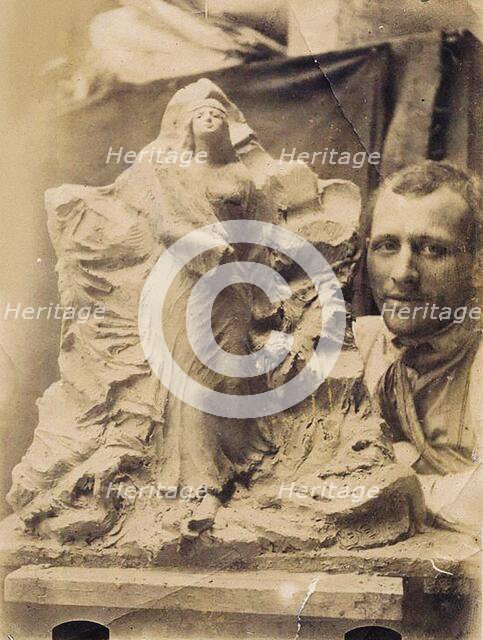 Portrait of Léon Indenbaum (1890-1981) , First quarter of the 20th century. Creator: Anonymous.