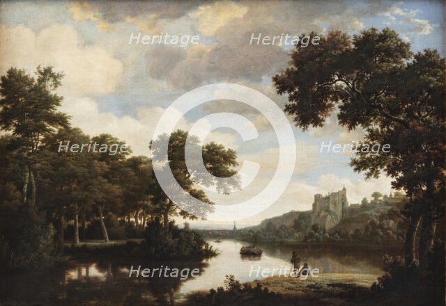 River Landscape, 1630-1669. Creator: Joris van der Haagen.