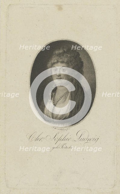 Portrait of the author Christiane Sophie Ludwig, née Fritsche (1764-1815) , c. 1810. Creator: Nettling, Friedrich Wilhelm (active 1793-1824).