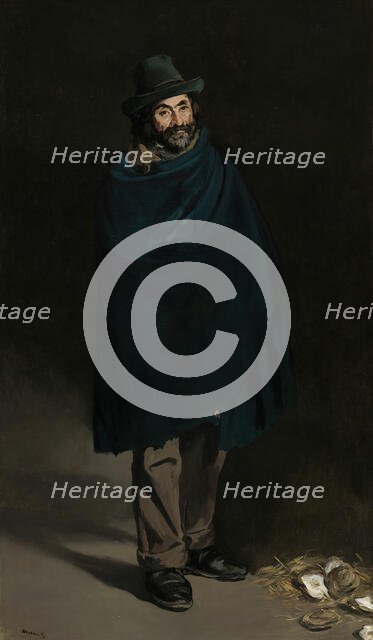 Beggar with Oysters (Philosopher), 1865/67. Creator: Edouard Manet.