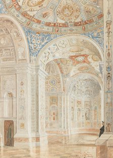Interior of the Villa Madama with decorations by Giulio Romano and Baldassare Peruzzi, 1897. Creator: Oerley, Robert (1876-1945).