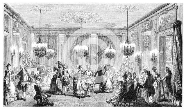 The Ball, (1885).Artist: Augustin de Saint-Aubin