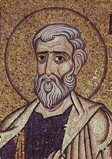 The Prophet Haggai (Detail of Interior Mosaics in the St. Mark's Basilica), 12th century. Artist: Byzantine Master  