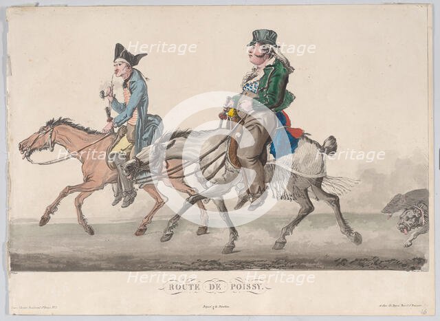 Route de Poissy, 1816. Creator: Philibert Louis Debucourt.