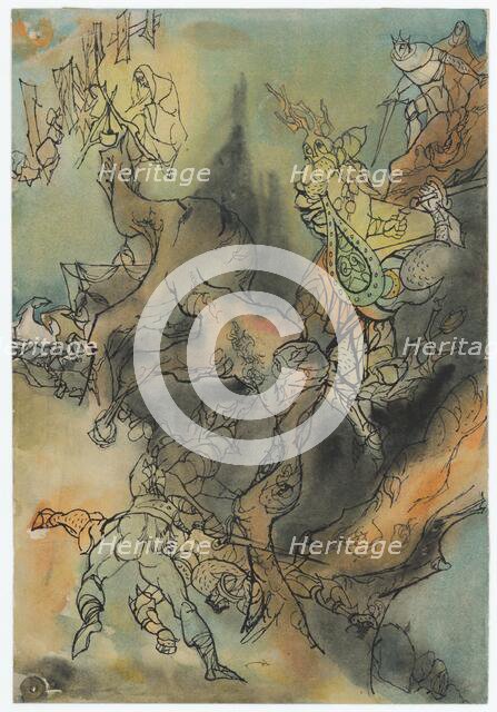 Study for a Full-Page Illustration for a Fairy Tale, 1940-1944. Creator: Ján Novák.