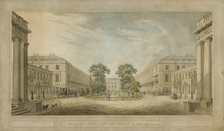 Design for 'Burlington Place', Burlington House site redevelopment, Piccadilly, Westminster..., 1808 Creators: Humphry Repton, John Adey Repton.