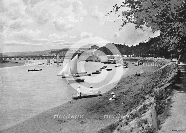 'Barnstaple, from South Walk', c1896. Artist: Vickery Bros.