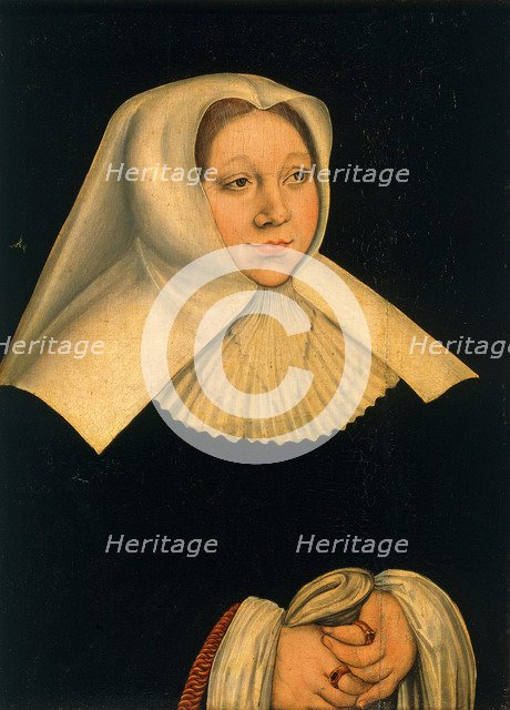 Portrait of Margaret of Austria (1480-1530), ca 1530. Artist: Cranach, Lucas, the Elder (1472-1553)