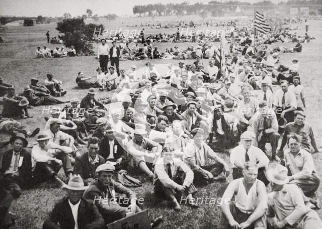 'Bonus Army' in Anacostia Park, Washington DC, USA, Great Depression, 1932. Artist: Unknown