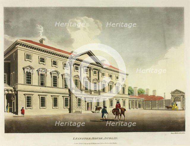 Leinster House, Dublin, published July 1792. Creator: James Malton.