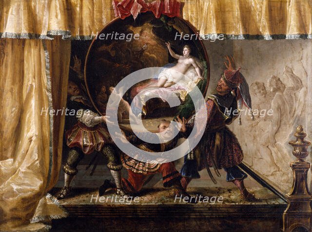 Painted Fire Screen, 1700. Creator: Jacques Vigoureux Duplessis.