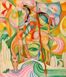 Don Quixote, 1914. Creator: Souza-Cardoso, Amadeo de (1887-1918).