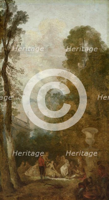 Breakfast in the Park, 1785. Creator: Jean Pierre Norblin.