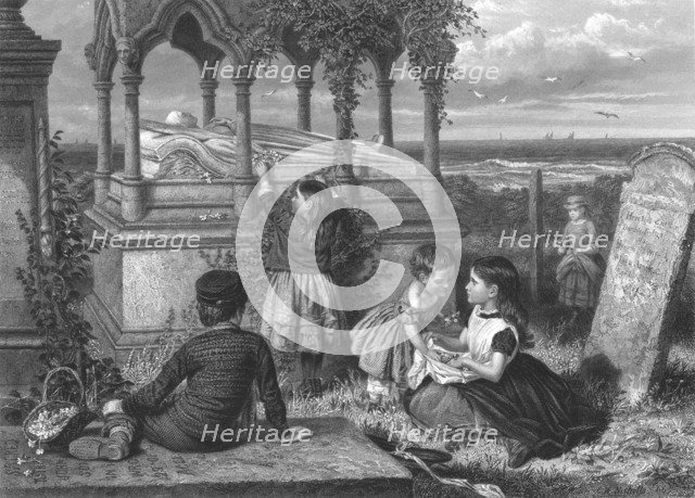 'The Tomb of Grace Darling', c1851-1886. Artist: John Godfrey.