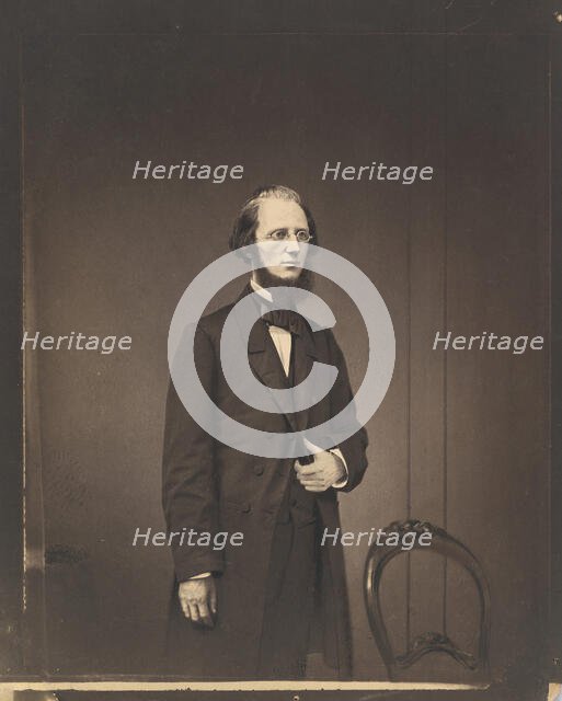 [Portrait of a Man], ca. 1857. Creator: Mathew Brady.