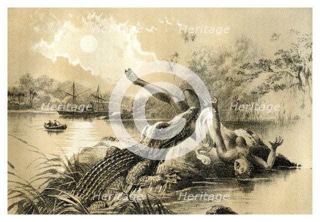 'A Frightful Incident', 1883. Artist: Unknown