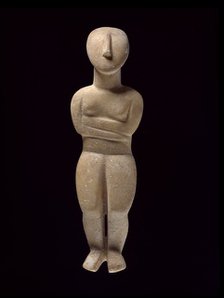 Cycladic figurine, Early Cycladic II Period, c2800-c2300BC. Artist: Unknown.