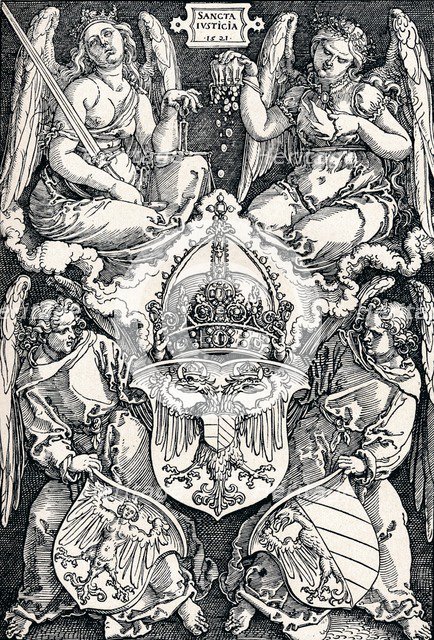 'Coat of Arms of the City of Nuremberg', 1521 (1906).  Artist: Albrecht Durer.