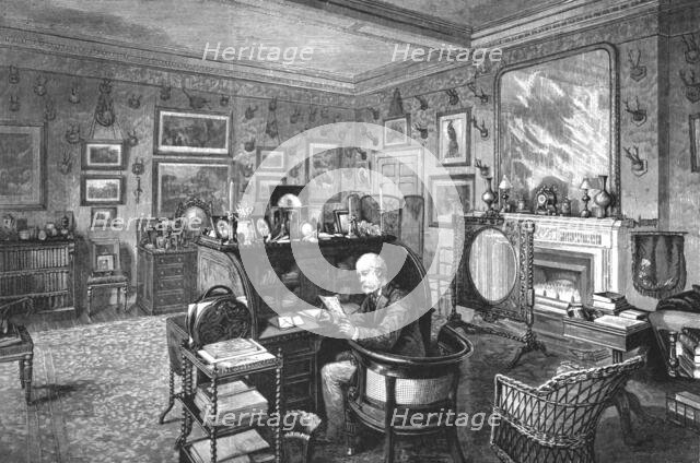 ''The home of TRH Prince and Princess Christian, The Study, Cumberland Lodge', 1891. Creator: Unknown.