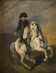 Napoleon on a Grey Horse, between 1840-1854. Creator: Piotr Michalowski.