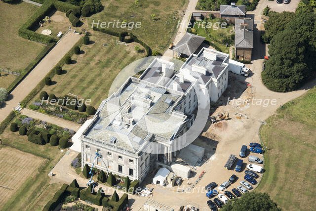 Renovation works at Gorhambury House, Hertfordshire, 2020. Creator: Damian Grady.