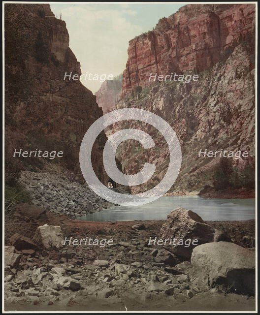 Colorado, second tunnel, Canon of Grand River, c1899. Creator: William H. Jackson.