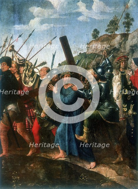 'Jesus on the Road to Calvary', late 15th/early 16th century. Artist: Michael Sittow