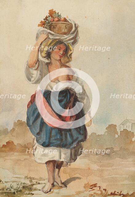 Woman from Italy, 1851-1853. Creator: Vojtech Klimkovic.