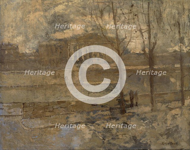 Chambre des Deputes in a Mist, n.d. Creator: Frank Edwin Scott.