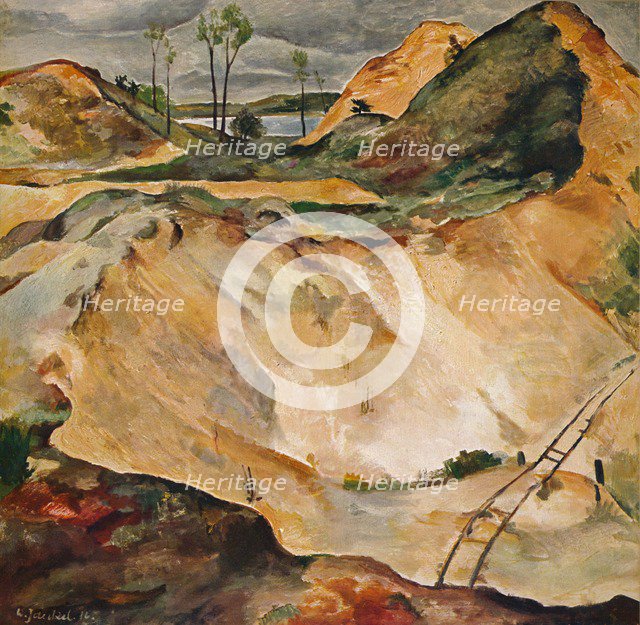 'The Sandpit', c1921. Artist: Willy Jaeckel.