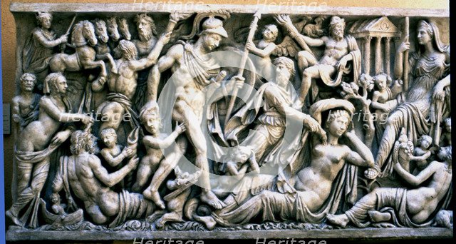 Relief of the Mattei sarcophagus, from the Mattei Palace.