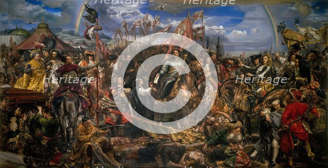 John III Sobieski sending message of victory to the Pope Innocent XI after the Battle of Vienna, 188